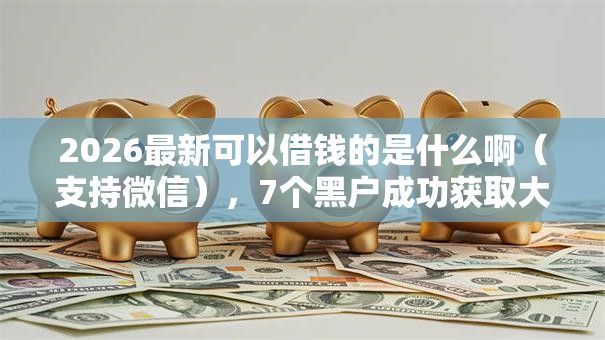 2026最新可以借钱的是什么啊（支持微信），7个黑户成功获取大额贷款的平台无私分享