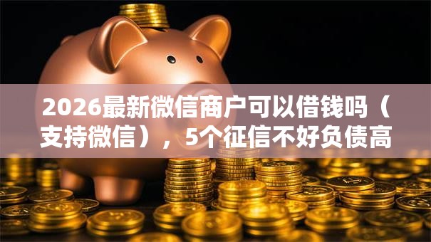 2026最新微信商户可以借钱吗（支持微信），5个征信不好负债高的软件无私分享