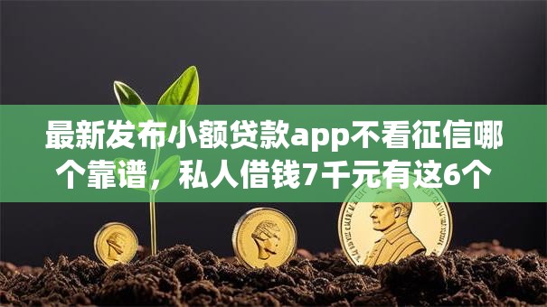最新发布小额贷款app不看征信哪个靠谱，私人借钱7千元有这6个渠道