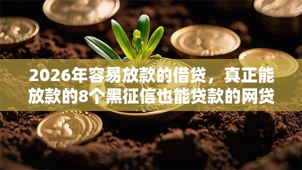 2026年容易放款的借贷，真正能放款的8个黑征信也能贷款的网贷软件推荐