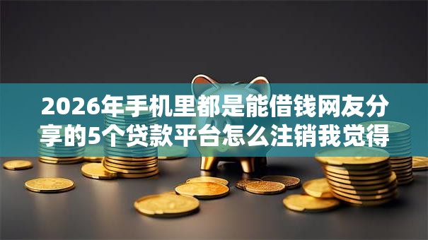 2026年手机里都是能借钱网友分享的5个贷款平台怎么注销我觉得不错! 2026年手机里都是能借钱网友分享的5个贷款平台怎么注销我觉得不错!