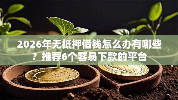 2026年无抵押借钱怎么办有哪些？推荐6个容易下款的平台