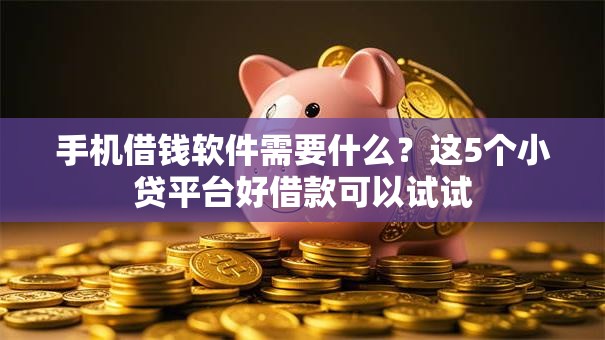 手机借钱软件需要什么？这5个小贷平台好借款可以试试
