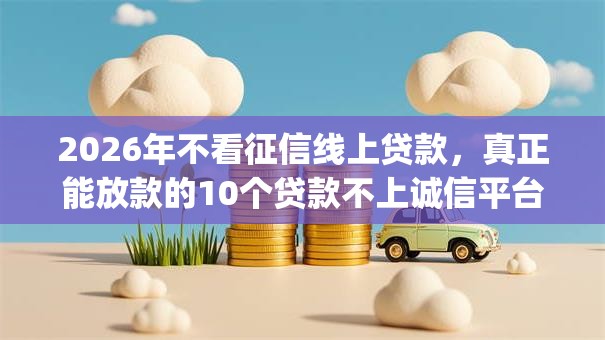 2026年不看征信线上贷款，真正能放款的10个贷款不上诚信平台的app推荐