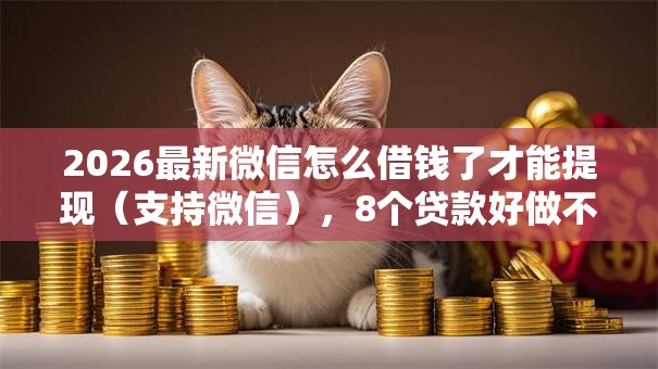 2026最新微信怎么借钱了才能提现（支持微信），8个贷款好做不看征信的口子无私分享