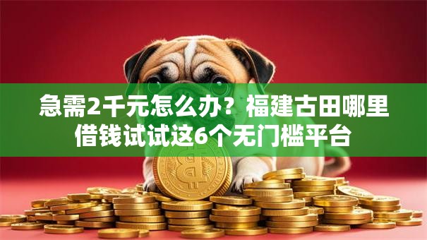 急需2千元怎么办？福建古田哪里借钱试试这6个无门槛平台