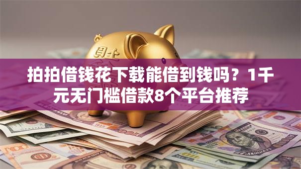 拍拍借钱花下载能借到钱吗？1千元无门槛借款8个平台推荐