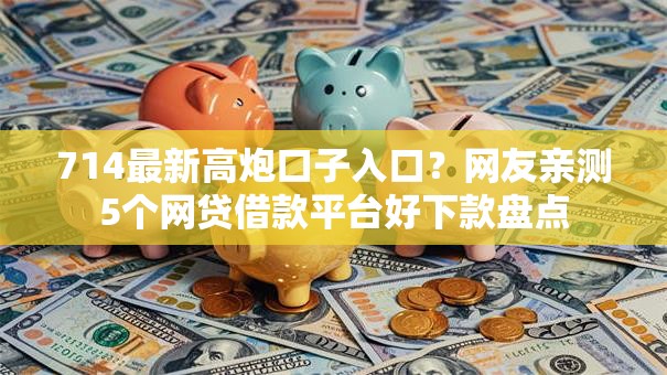 714最新高炮口子入口？网友亲测5个网贷借款平台好下款盘点