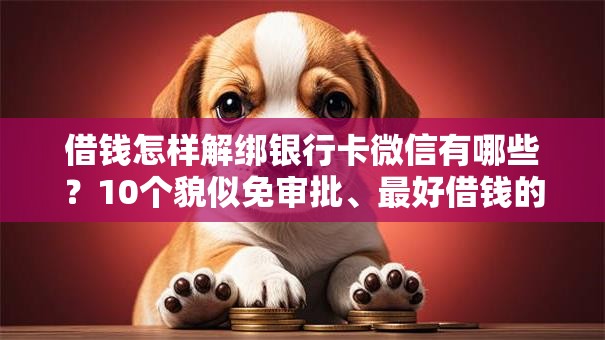 借钱怎样解绑银行卡微信有哪些？10个貌似免审批、最好借钱的网贷平台不看数据合集