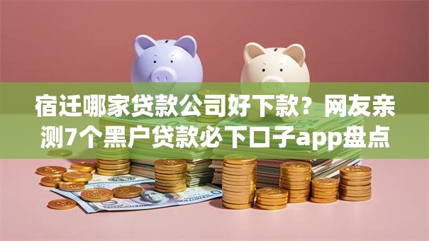 宿迁哪家贷款公司好下款？网友亲测7个黑户贷款必下口子app盘点