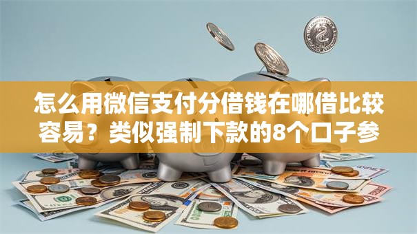 怎么用微信支付分借钱在哪借比较容易？类似强制下款的8个口子参考