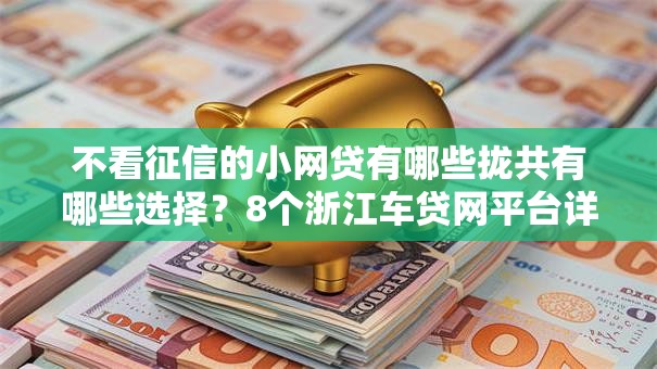 不看征信的小网贷有哪些拢共有哪些选择?8个浙江车贷网平台详解 不看征信的小网贷有哪些拢共有哪些选择?8个浙江车贷网平台详解