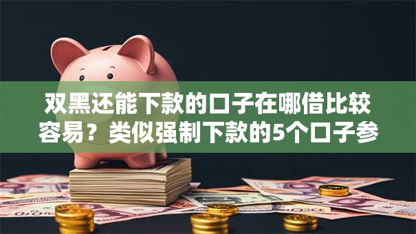 双黑还能下款的口子在哪借比较容易？类似强制下款的5个口子参考