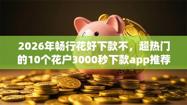 2026年畅行花好下款不，超热门的10个花户3000秒下款app推荐