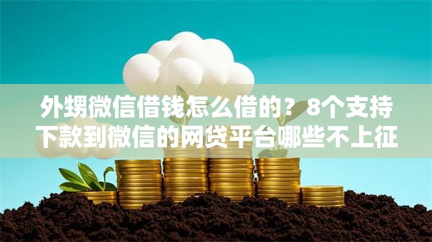 外甥微信借钱怎么借的？8个支持下款到微信的网贷平台哪些不上征信