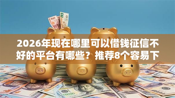 2026年现在哪里可以借钱征信不好的平台有哪些？推荐8个容易下款的平台