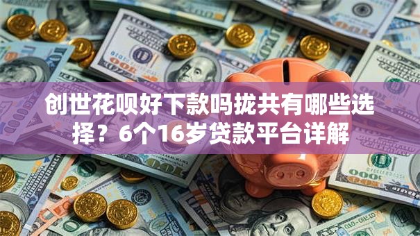 创世花呗好下款吗拢共有哪些选择？6个16岁贷款平台详解