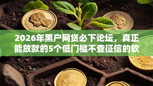 2026年黑户网贷必下论坛，真正能放款的5个低门槛不查征信的软件推荐