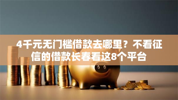4千元无门槛借款去哪里？不看征信的借款长春看这8个平台