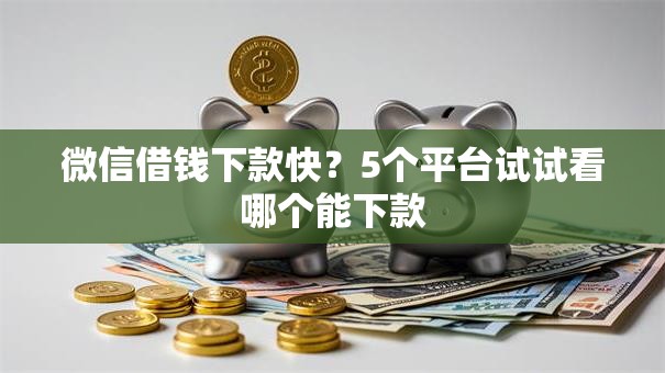 微信借钱下款快？5个平台试试看哪个能下款