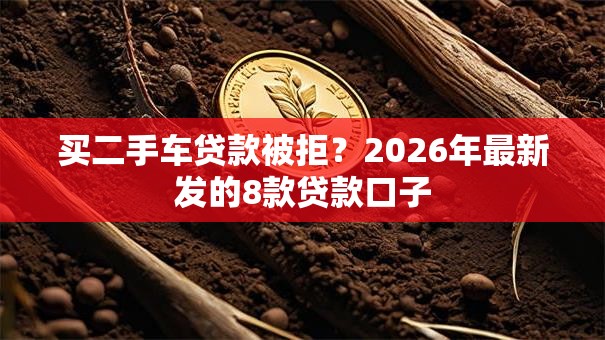 买二手车贷款被拒？2026年最新发的8款贷款口子