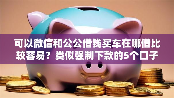 可以微信和公公借钱买车在哪借比较容易？类似强制下款的5个口子参考