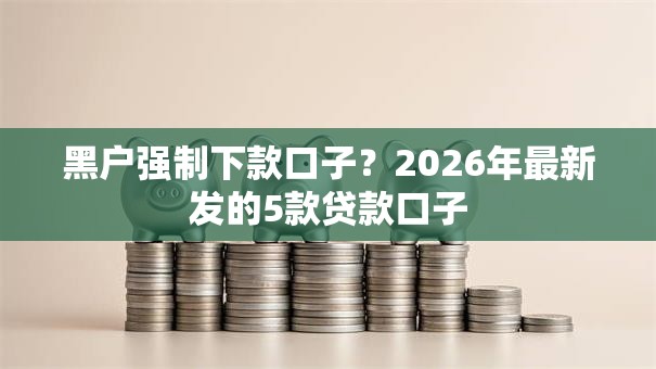 黑户强制下款口子？2026年最新发的5款贷款口子