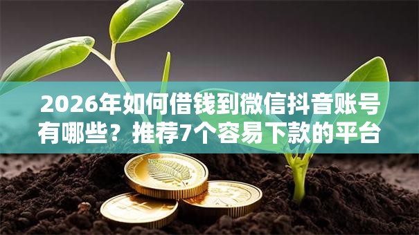 2026年如何借钱到微信抖音账号有哪些?推荐7个容易下款的平台 2026年如何借钱到微信抖音账号有哪些?推荐7个容易下款的平台