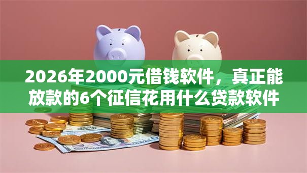 2026年2000元借钱软件，真正能放款的6个征信花用什么贷款软件推荐