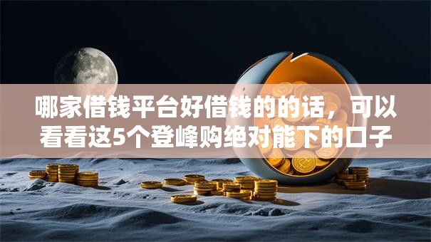 哪家借钱平台好借钱的的话，可以看看这5个登峰购绝对能下的口子