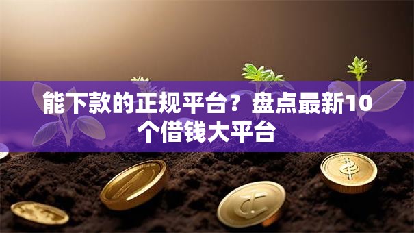 能下款的正规平台？盘点最新10个借钱大平台