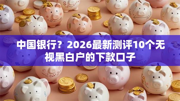 中国银行？2026最新测评10个无视黑白户的下款口子