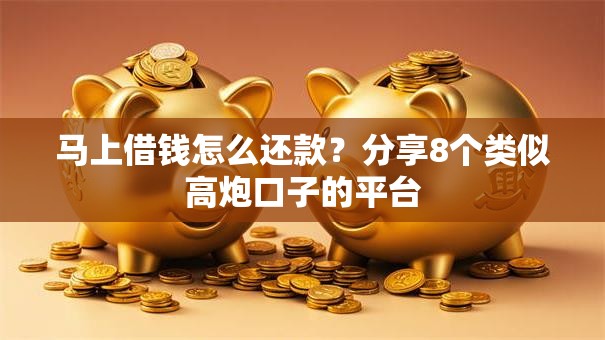 马上借钱怎么还款？分享8个类似高炮口子的平台