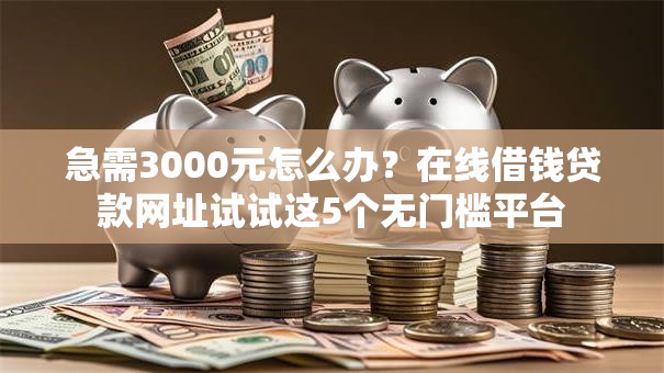 急需3000元怎么办？在线借钱贷款网址试试这5个无门槛平台