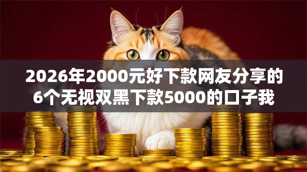 2026年2000元好下款网友分享的6个无视双黑下款5000的口子我觉得不错! 2026年2000元好下款网友分享的6个无视双黑下款5000的口子我觉得不错!