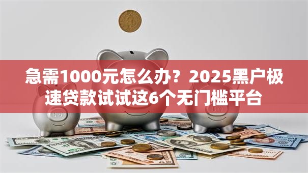 急需1000元怎么办？2025黑户极速贷款试试这6个无门槛平台