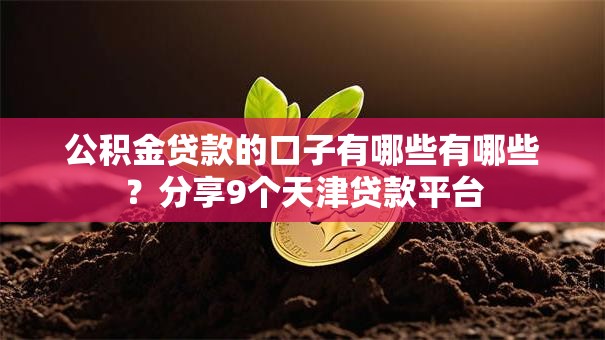公积金贷款的口子有哪些有哪些？分享9个天津贷款平台