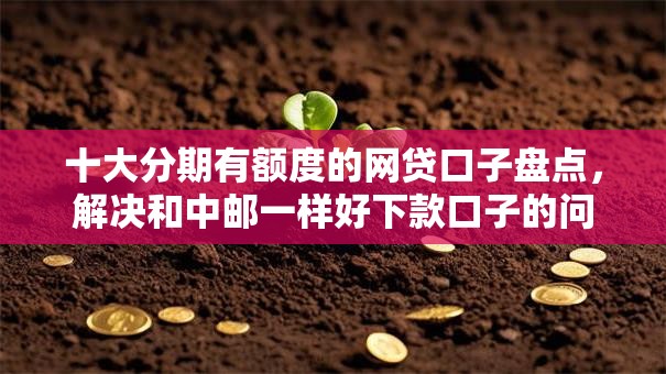 十大分期有额度的网贷口子盘点，解决和中邮一样好下款口子的问题