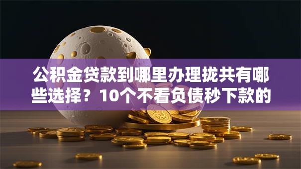 公积金贷款到哪里办理拢共有哪些选择？10个不看负债秒下款的网贷平台详解