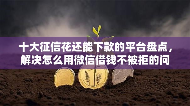 十大征信花还能下款的平台盘点，解决怎么用微信借钱不被拒的问题