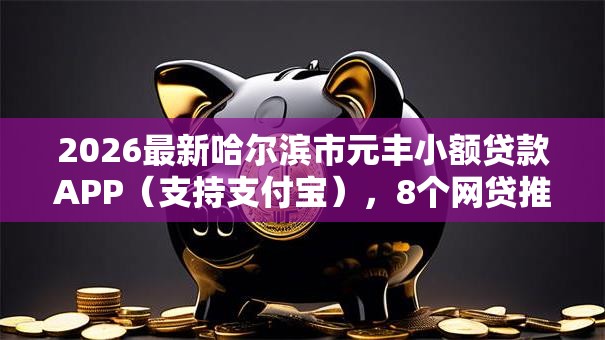 2026最新哈尔滨市元丰小额贷款APP（支持支付宝），8个网贷推广返佣平台无私分享