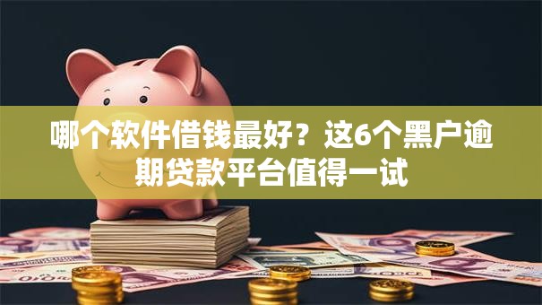 哪个软件借钱最好？这6个黑户逾期贷款平台值得一试