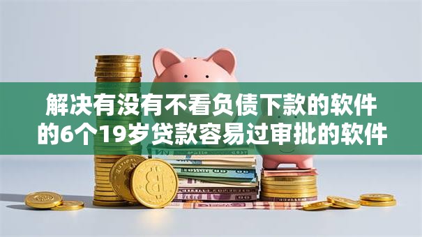 解决有没有不看负债下款的软件的6个19岁贷款容易过审批的软件分享