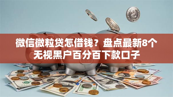 微信微粒贷怎借钱？盘点最新8个无视黑户百分百下款口子