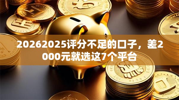 20262025评分不足的口子，差2000元就选这7个平台
