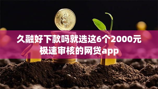 久融好下款吗就选这6个2000元极速审核的网贷app