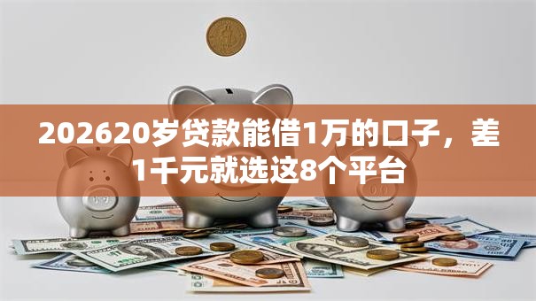 202620岁贷款能借1万的口子，差1千元就选这8个平台