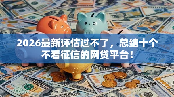 2026最新评估过不了，总结十个不看征信的网贷平台！