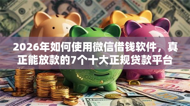 2026年如何使用微信借钱软件，真正能放款的7个十大正规贷款平台排名不分先后推荐
