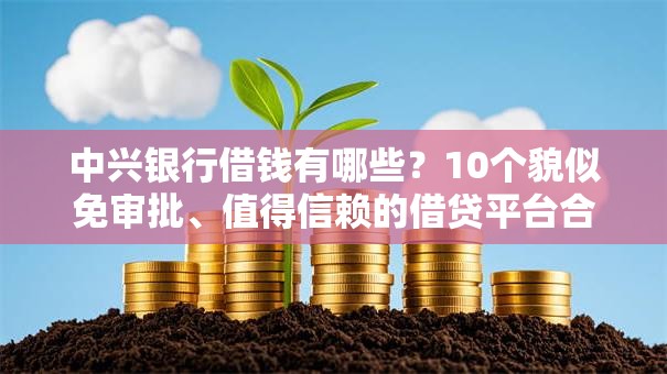 中兴银行借钱有哪些？10个貌似免审批、值得信赖的借贷平台合集